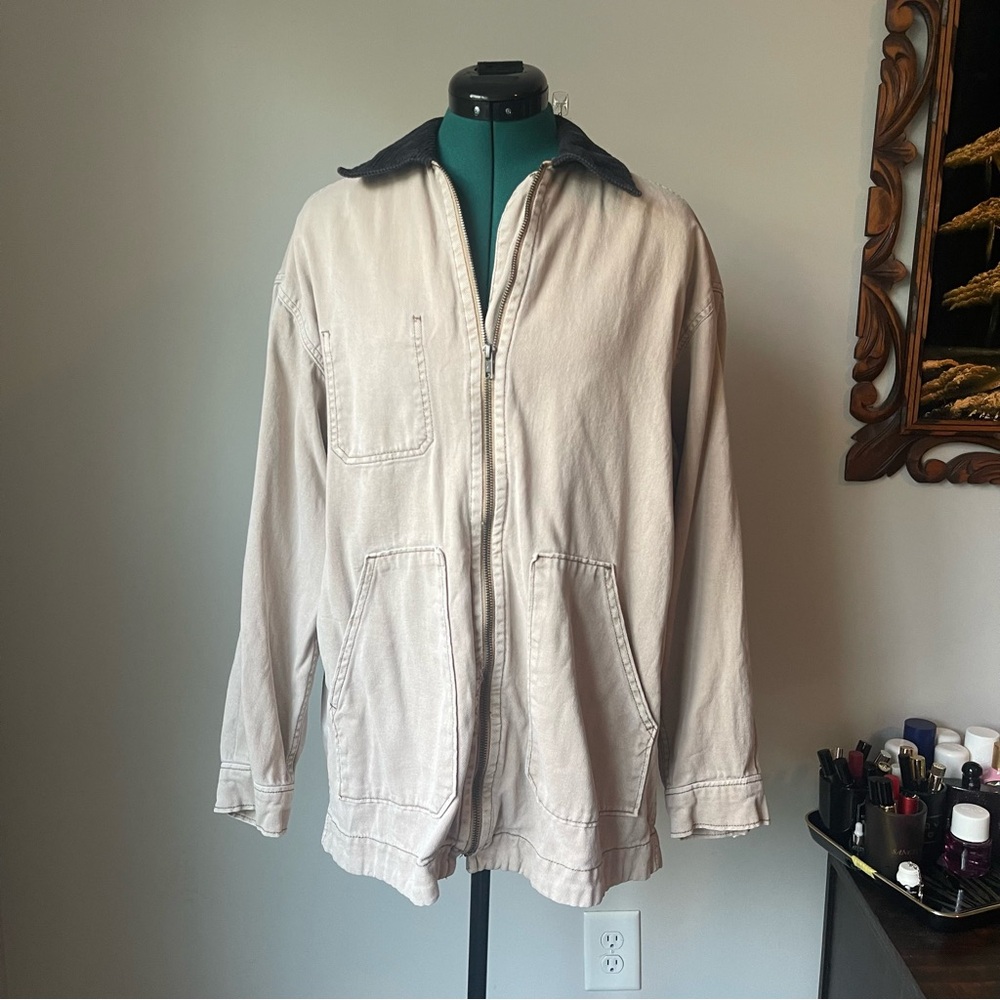 H&M oversized cotton lightweight spring Chore Coat XS